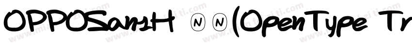 OPPOSansH 常规(OpenType TrueType) (Ve字体转换